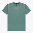 Osaka Men’s Apex Training Tee in Pineneedle green featuring a lightweight performance fabric, crew neck design, and reflective Osaka Osaka logo across the upper chest. #Pineneedle
