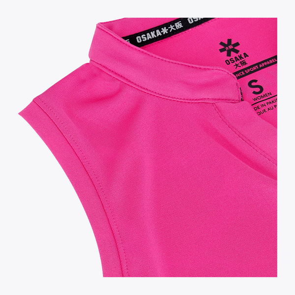 Osaka Women Court Talk Top Electric Fuchsia | #ElectricFuchsia | Collar