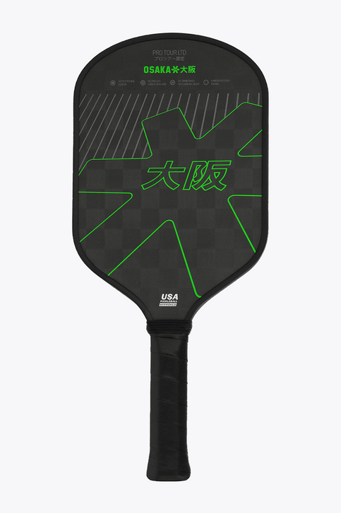 Osaka Pro Tour LTD Pickleball Paddle – Iconic Black | 18K Textreme Carbon Face