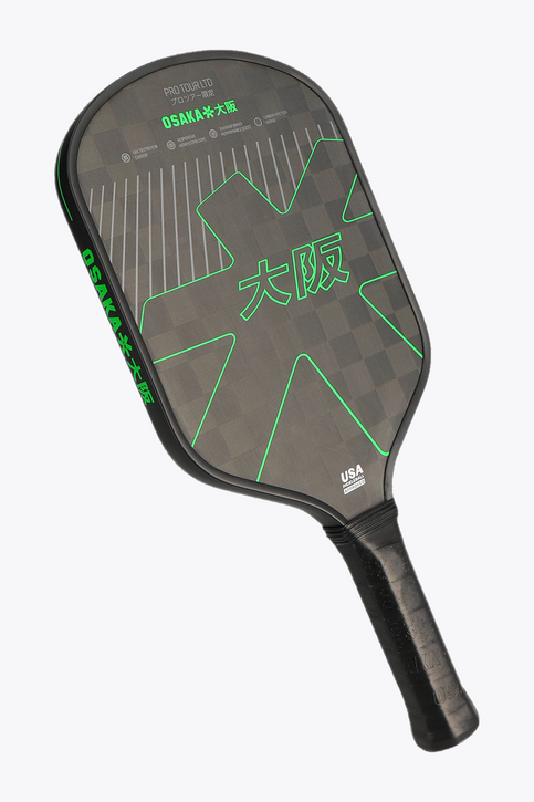 Osaka Pro Tour LTD Pickleball Paddle – Iconic Black | 18K Textreme Carbon Face