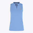 Osaka Women Court Talk Top Silver Lake Blue | #SilverLakeBlue | Front of tank top 