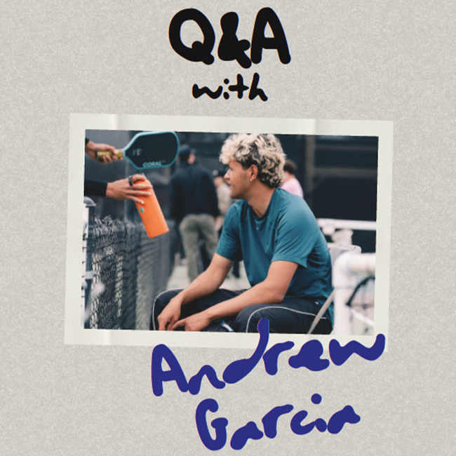 Q&A with OSAKA athlete Andrew Garcia on Pickleball match