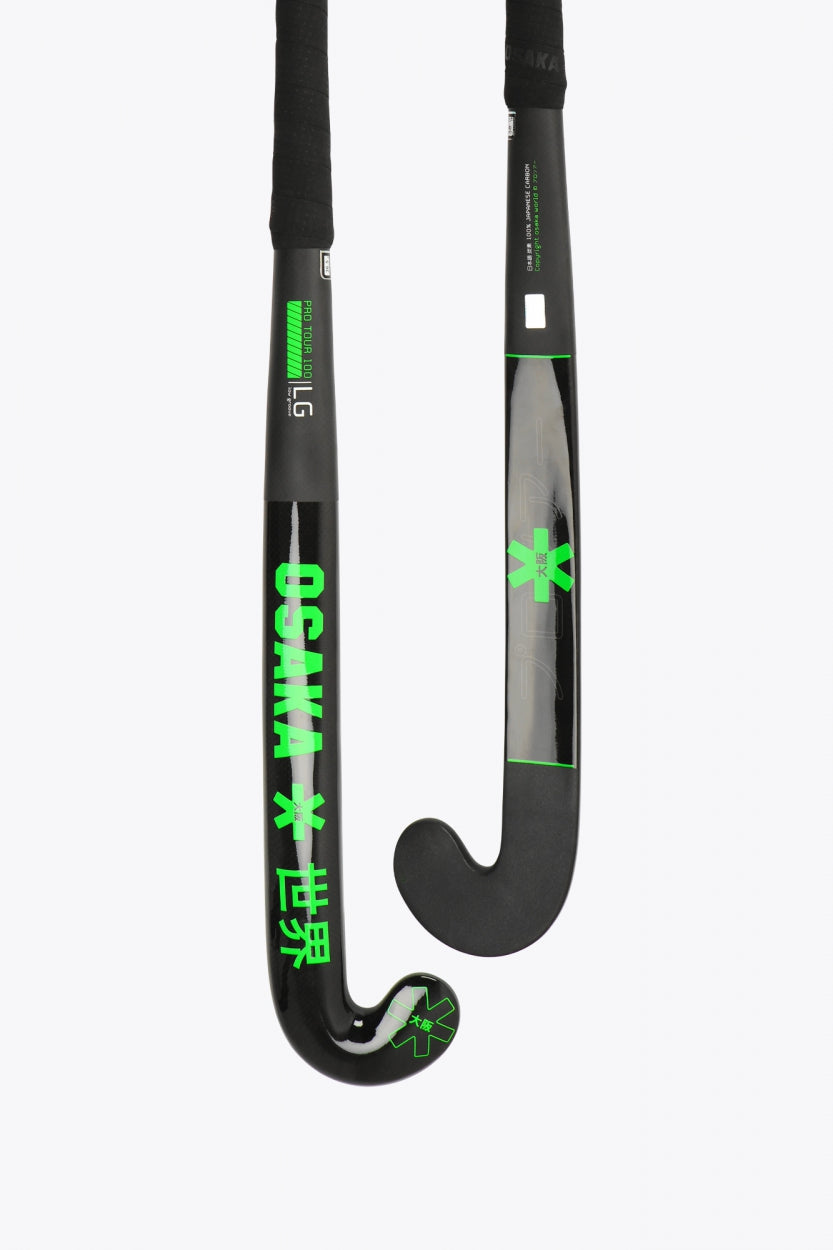 Osaka Field Hockey Stick Pro Tour 100 2.0 - Low Groove Bow | Iconic Black