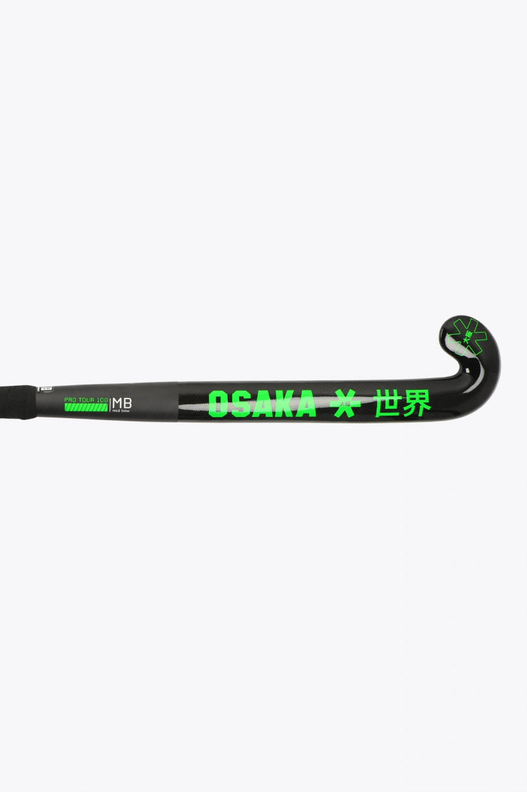 Osaka Field Hockey Stick Pro Tour 100 2.0 - Mid Bow | Iconic Black