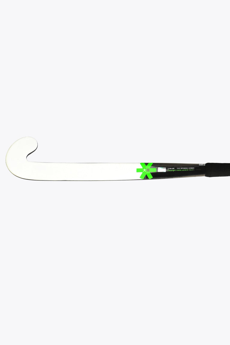 Osaka Field Hockey Stick Pro Tour 70 2.0 - Low Bow - LTD Edition White | Iconic Black