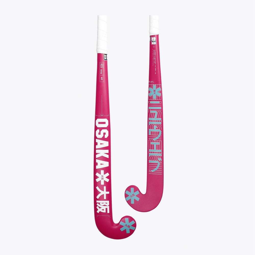 Indoor Hockey Stick Mid Bow WD #Raspberry