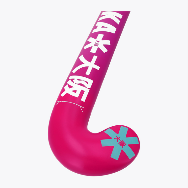 Field Hockey Stick Mid Bow GF #RetroBlueRaspberryGradient