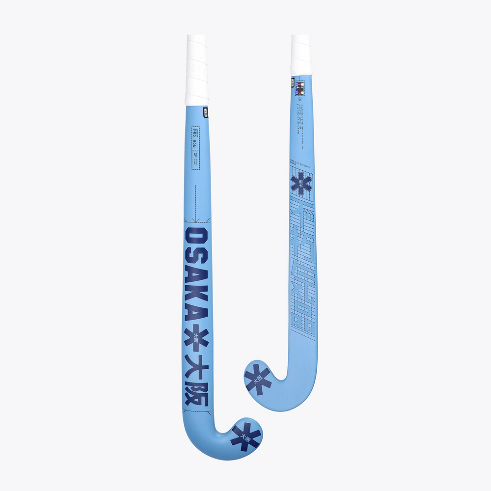 Osaka Indoor Hockey Stick Pro Bow GF #SilverLakeBlue