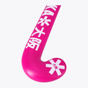 Field Hockey Stick Mid Bow GF #ElectricFuchsia