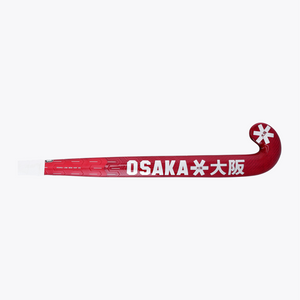 Hot pink field hockey stick blade with printed OSAKA branding and star icon #HotPink | Osaka World