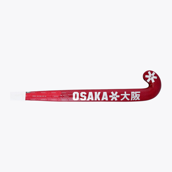 Hot pink field hockey stick blade with printed OSAKA branding and star icon #HotPink | Osaka World