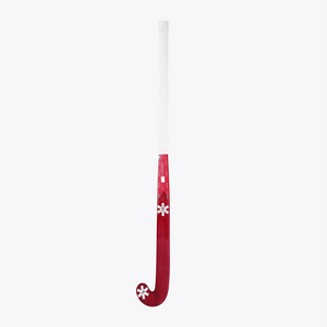 Hot pink field hockey stick shaft with white grip and dark pink curved blade tip #HotPink | Osaka World
