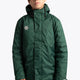 Boy wearing the Osaka Kids Stadium Jacket in Dark Green. Front view