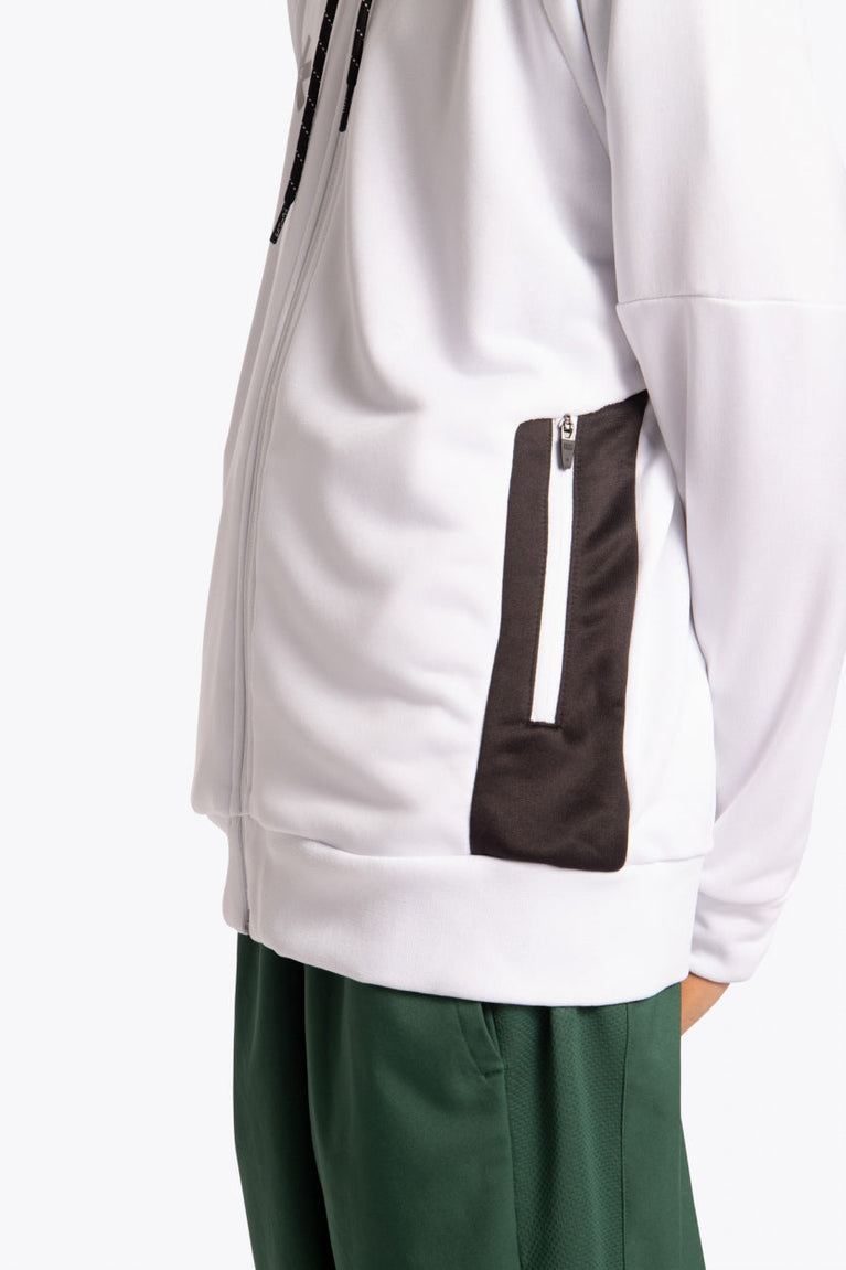 Osaka Kids Training Zip Hoodie | White