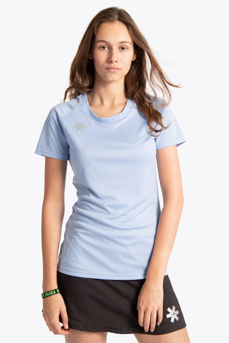 Women Training Tee Short Sleeves S | Sky Blue