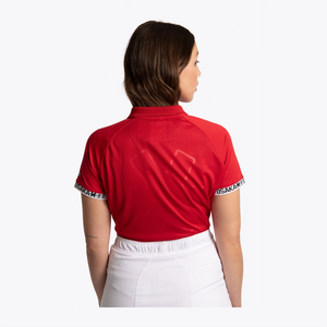 Women Polo Jersey #Red