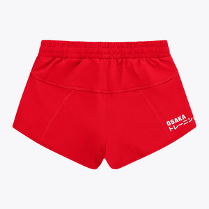 Osaka Women Training Active Short back of product #Red