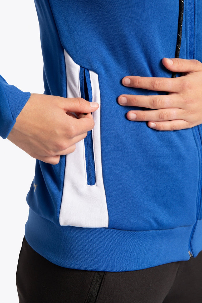Osaka Women Training Zip Hoodie | Royal Blue