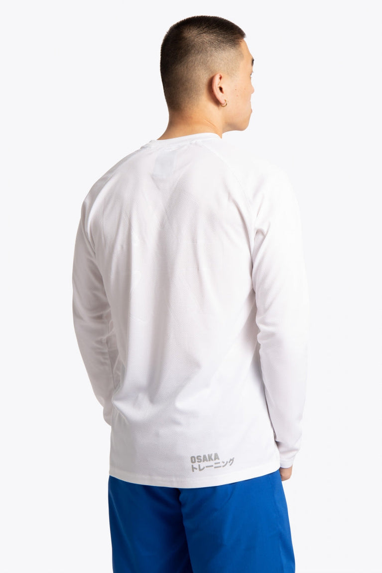 Men Training Tee Long Sleeve | White