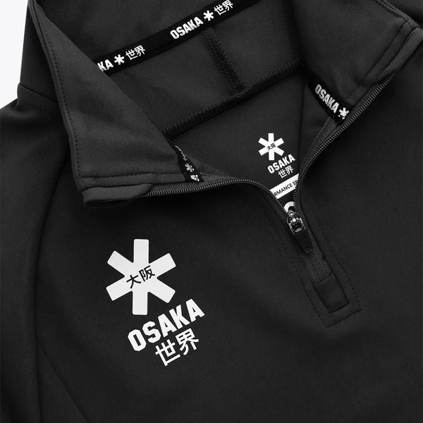 Osaka Kids Half Zip Sweater #Black