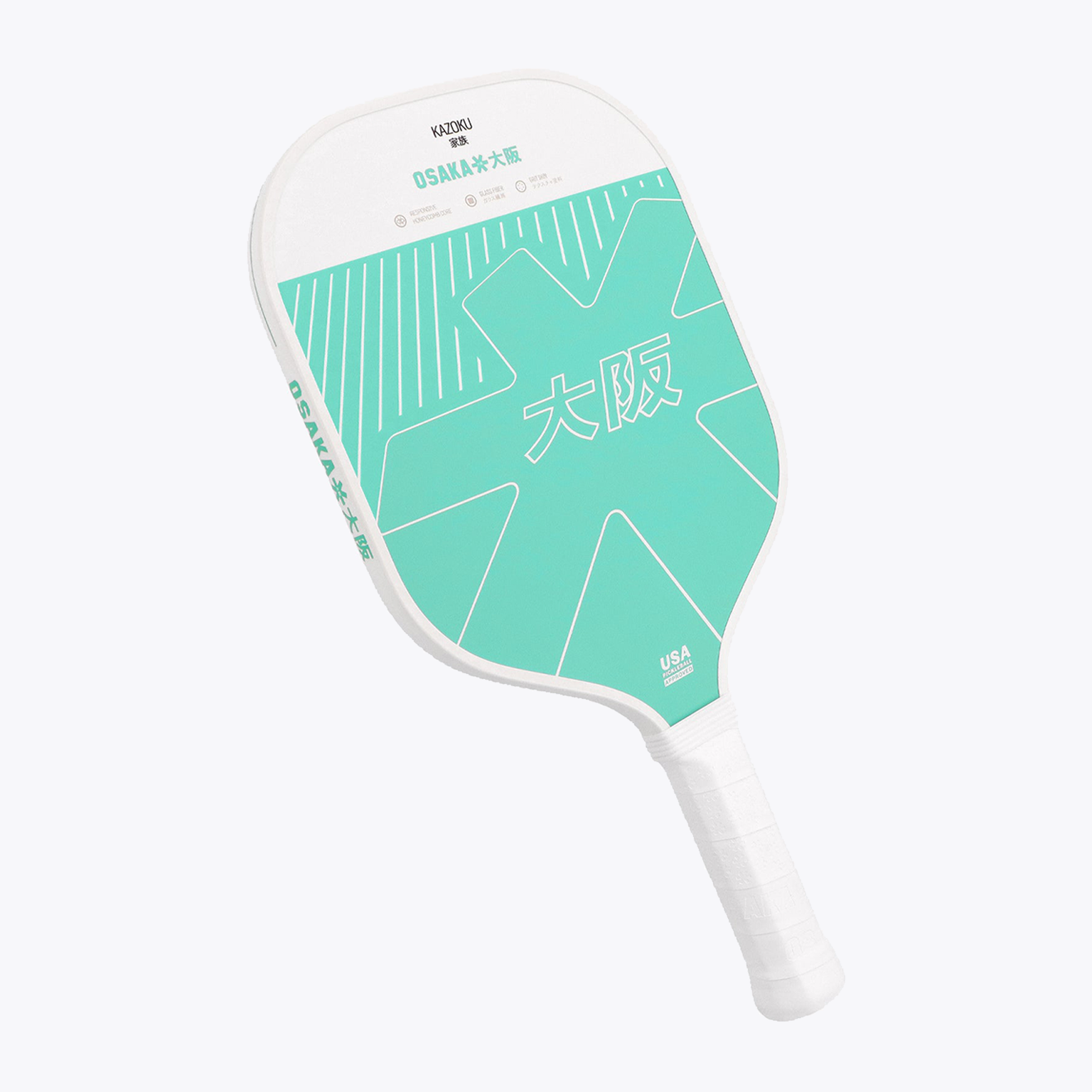 Osaka Kazoku Pickleball Paddle Aquatic Awe – Side View | Thermoformed Performance Boost #Aquatic-Awe