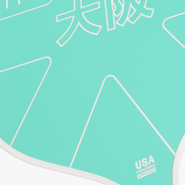 Osaka Kazoku Pickleball Paddle – Aquatic Awe Face Detail | Responsive Honeycomb Core
