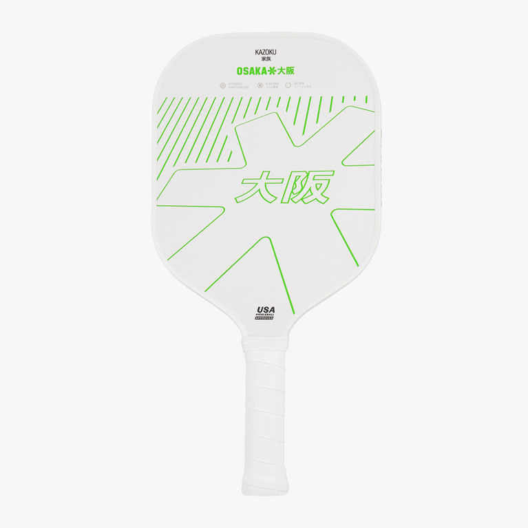 Osaka Kazoku Pickleball Paddle – White | Glass Fiber, 13mm Thickness