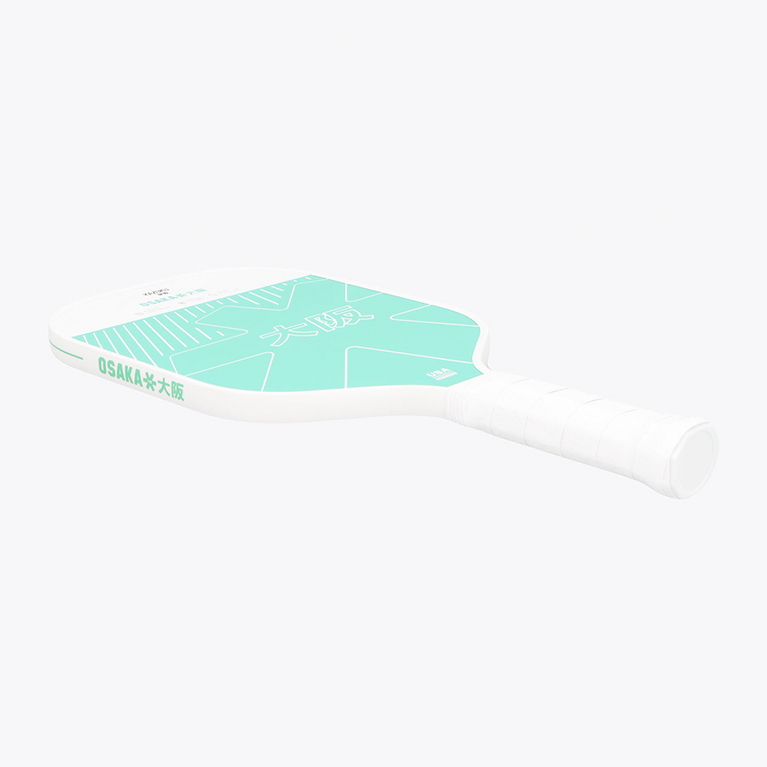 Osaka Kazoku Pickleball Paddle Aquatic Awe – Handle Detail | 5.3