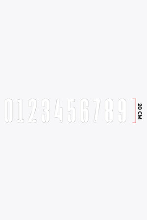 Numbers Large 20cm | White