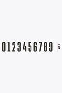 Numbers Small 7cm | Black