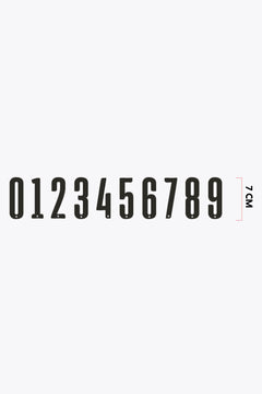 Numbers Small 7cm | Black