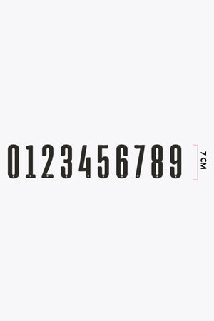 Numbers Small 7cm | Black