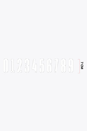 Numbers Small 7cm | White