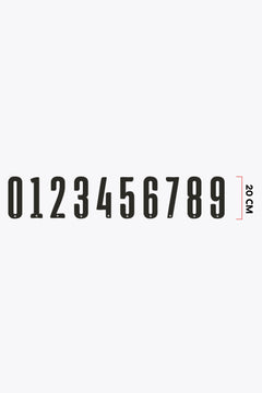 Numbers Large 20cm | Black