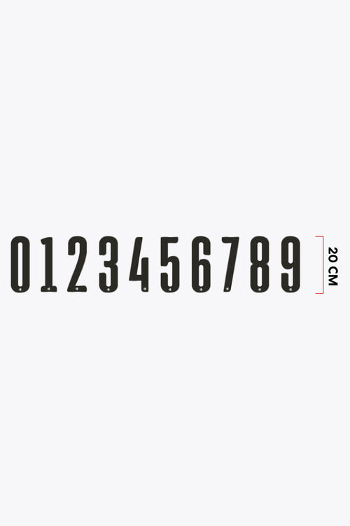 Numbers Large 20cm | Black